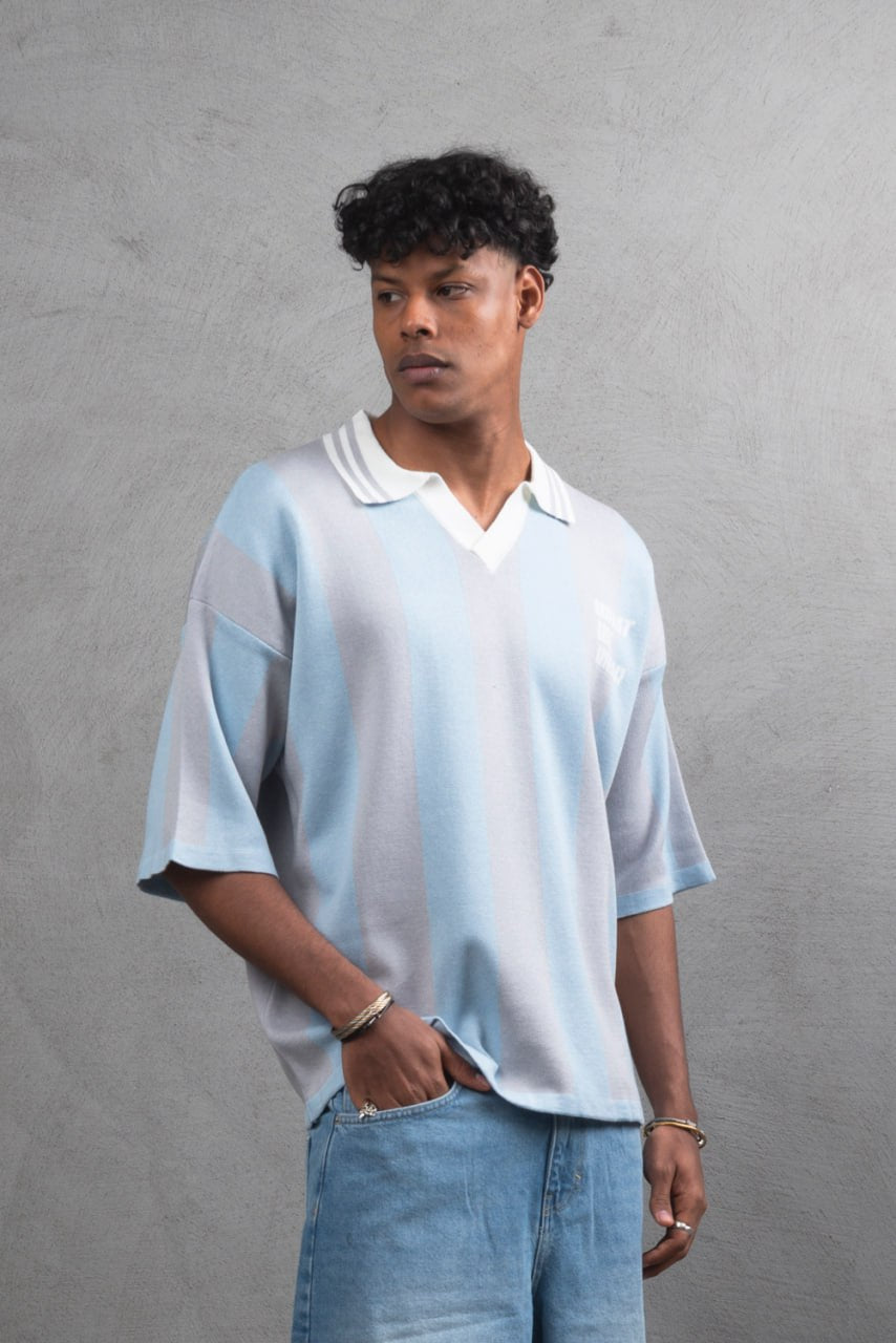 ESSENTIAL WOOL RIBBED OVERSIZE TEE