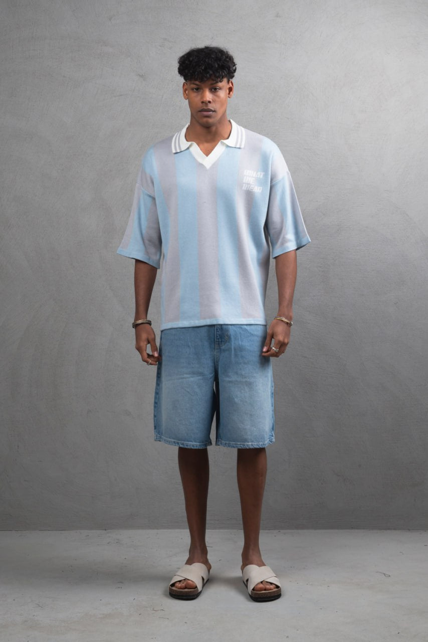 ESSENTIAL WOOL RIBBED OVERSIZE TEE