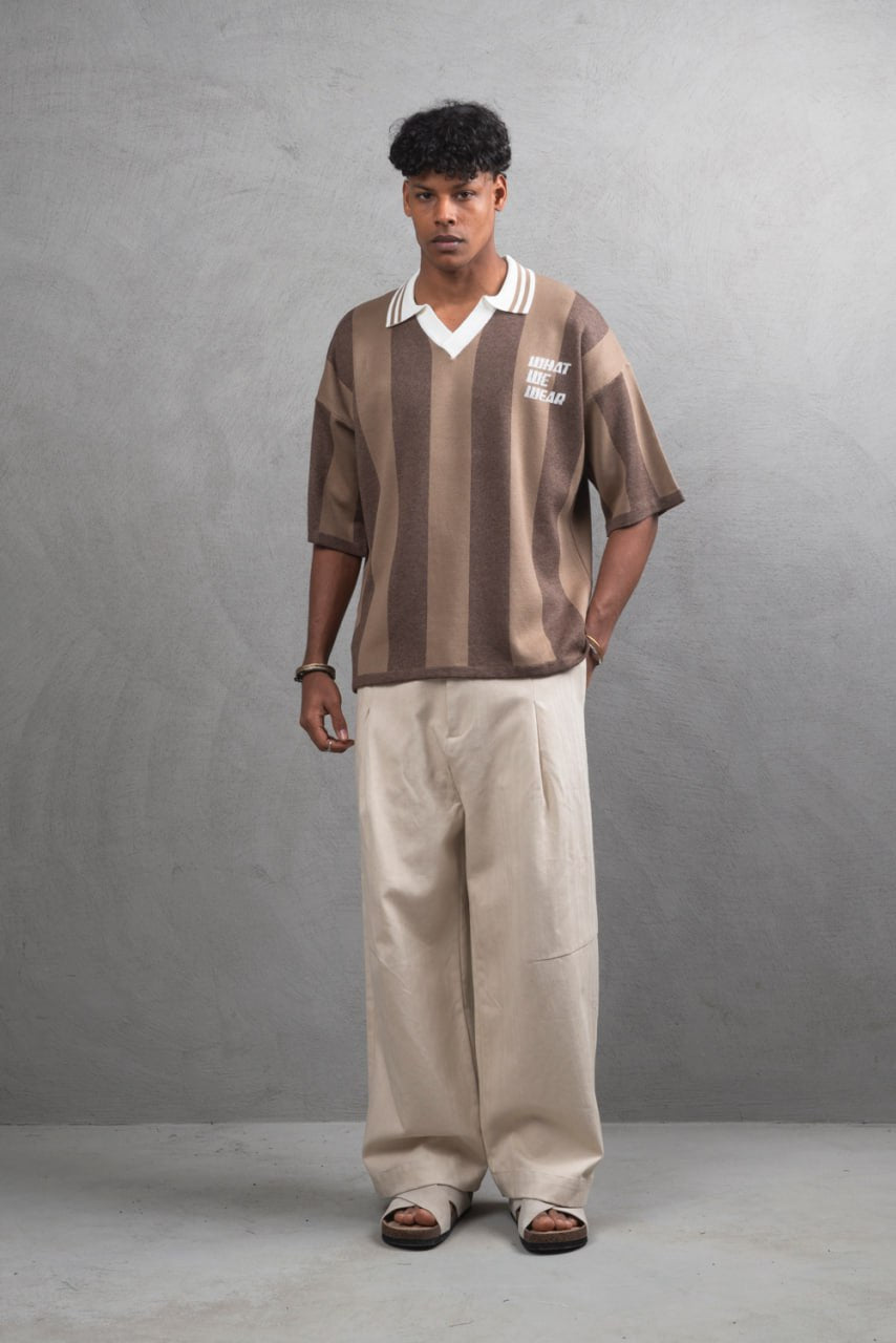 ESSENTIAL WOOL RIBBED OVERSIZE TEE