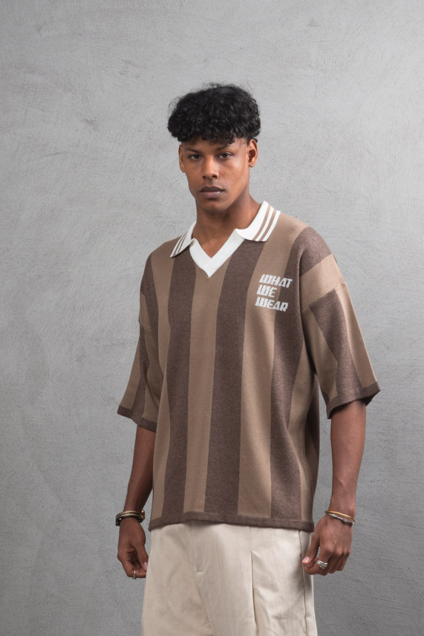 ESSENTIAL WOOL RIBBED OVERSIZE TEE
